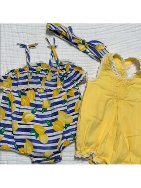𝅺3 piece lemon romper